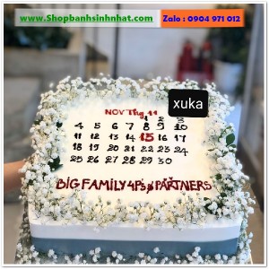 Bánh Sinh Nhật Cuốn Lịch - CL129